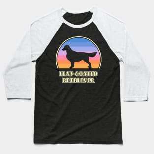 Flat-Coated Retriever Vintage Sunset Dog Baseball T-Shirt